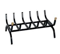 Brucialegna per Camino Ferro Battuto + Pomi Ottone cm 60 DecHome