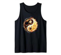 Bruciando Yin Yang Feng Shui Ying Yang Fuoco TaoismoBuddismo Canotta