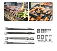 Bruciatore 35-42cm 4pz/Set Accessori per Griglia Gas Foro 11mm Ricambio
