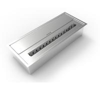 Bruciatore a Bioetanolo per Camini 45,7x18,7xH9,5 cm 3,5L in Acciaio Inox
