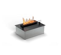 Bruciatore a Bioetanolo SENZO BURNER fornisce interno il fuoco in una forma compatta e confortevole Dimensioni ?28x26x h 14 cm peso 10 kg 2,5kW - riscalda circa 25 metri inox
