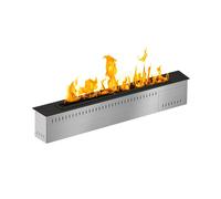 Bruciatore a bioetanolo Smart APP inserto automatico da incasso SLIM 70 Dimensioni 70x20x h 20 cm peso 28, Capacità 2,4 lt 50W, Finitura Black Edition a specchio