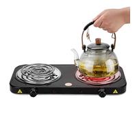 Bruciatore a carbonella, forno da campeggio elettrico portatile, riscaldamento efficiente, bruciatore a bobina per cucina all'aperto, picnic, feste, barbecue