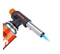 Bruciatore a gas butano accensione automatica campeggio soffietto accendino saldatura ferro riscaldamento pistola lanciafiamme barbecue all'aperto (bottiglia di gas non inclusa!)
