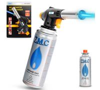 Bruciatore a Gas di Bunsen Accensione Piezo Saldatura Accendino + Cartucce 227g