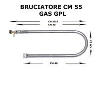 Bruciatore a Gas Gpl Metano assortiti per barbecue pietra ollare piastra ghisa