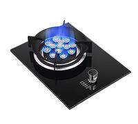 Bruciatore a gas integrato, in vetro temperato a prova di esplosione, facile da pulire, bruciatore wok in ghisa per gas naturale/propano