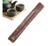 Bruciatore a legna - Vassoio per incenso da 20 cm, intagliato, supporto morbido per bastoncini di incenso | Acchiappasori in legno per la casa, decorazione per tavoli da meditazione, angolo di