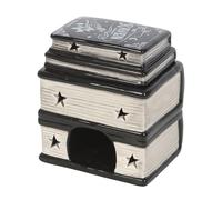 Bruciatore a olio e scaldacera del libro degli incantesimi, design mistico, ideale per decorazioni gotiche e streghe, per rituali, meditazione e serate rilassanti, regalo premuroso per gli