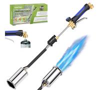 Bruciatore a propano, bruciatore per erbacce con grilletto e manico ergonomico per esterni, tetti, scioglimento della neve, carbone di avviamento (cilindro del carburante non incluso)
