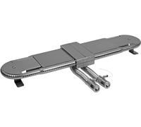 Bruciatore a Tubo Rettangolare di Ricambio Universale Regolabile per Barbecue da 38 cm a 56 cm