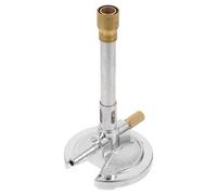 Bruciatore Bunsen Portatile a Gas Propano, 16x9,5x8cm | Lega di Zinco Argento, Strumento per Esperimenti e Ricerca Fisica, per Studenti e Microbiologi