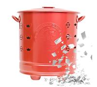 Bruciatore Di Carta | Contenitore Per Inceneritore Da Esterno In Acciaio Inossidabile Con Coperchio Contenitore Ignifugo Durevole Per Rifiuti, Detriti E Rifiuti Di Legno | Pulizia Ideale Di Cortile, P