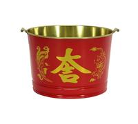 Bruciatore Di Carta In Acciaio Inossidabile Da 1 Pezzo Per Uso Domestico E In Giardino. L'inceneritore Da Giardino Portatile È Adatto Per Bruciare Rifiuti, Foglie(Red,Bare basin)