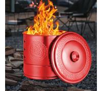 Bruciatore di Carta | Inceneritore per Carta in Acciaio Inossidabile | Barile per Rituali Tradizionali Giardino Balcone Terrazzo Cortile Spiaggia Festività Qingming