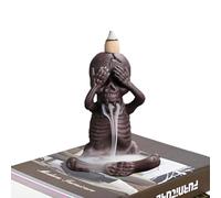 Bruciatore di incenso a cascata - Porta incenso a cono di riflusso teschio,L'arredamento per la casa in stile classico crea un'atmosfera calda per l'aromaterapia o yoga 'home