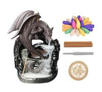 Bruciatore Di Incenso A Flusso Inverso, Backflow Incense Burner, Incenso Ceramica, Supporto Di Ceramica per Casa Ufficio Sala Studio, Incense Burnercon Coni Di Riflusso + Bastoncini