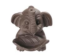 Bruciatore di incenso a flusso inverso, bruciatore di incenso a cascata, a forma di elefante, accessorio per meditazione, decorazione per la casa