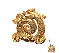 Bruciatore di incenso a forma di drago, supporto tradizionale cinese, accessorio per meditazione ornato, supporto per bastoncini di incenso cerimoniale, supporto per bastoncini di incenso a forma di