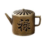 Bruciatore di incenso al carbone, bruciatore di incenso per bacchette e coni, struttura cava raccoglie ceneri ornamento da scrivania per meditazione decorazione casa chiesa esterna