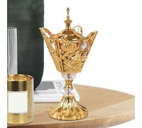 Bruciatore di incenso arabo: durevole e squisito, supporto per incenso vintage, bruciatore a carbone elettrico | Bruciatori di incenso retrò per decorazione di aromaterapia con fragranza Orie