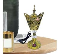 Bruciatore di incenso arabo: durevole e squisito, supporto per incenso vintage, bruciatore a carbone elettrico | Bruciatori di incenso retrò per decorazione di aromaterapia con fragranza Orie