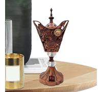 Bruciatore di incenso arabo: durevole e squisito, supporto per incenso vintage, bruciatore a carbone elettrico | Bruciatori di incenso retrò per decorazione di aromaterapia con fragranza Orie
