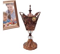 Bruciatore di incenso arabo: durevole e squisito, supporto per incenso vintage, bruciatore a carbone elettrico | Bruciatori di incenso retrò per decorazione di aromaterapia con fragranza Orie