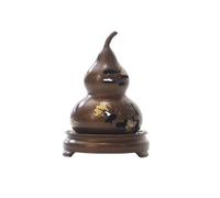 bruciatore di incenso Bruciatore di incenso creativo in rame a forma di zucca, porta incenso decorativo for interni, for ufficio, yoga e casa(Bruin)