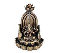 Bruciatore di incenso Buddha Ganesha su Lotus | Backflow cascata
