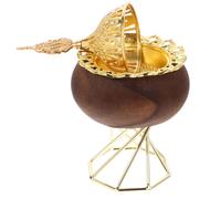 Bruciatore di incenso con supporto in metallo Bruciatore di cono di incenso in