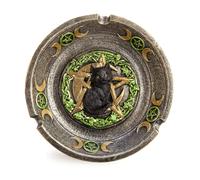 Bruciatore di incenso e posacenere con design di qualità premium Black Cat Penta