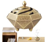 Bruciatore di incenso, elegante supporto per bastoncini di aromaterapia in lega di zinco, diffusore di fragranze tradizionale, rilassante, decorativo, per meditazione, sala da tè, camera da letto