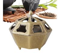 Bruciatore di incenso, elegante supporto per bastoncini di aromaterapia in lega di zinco, diffusore di fragranze tradizionale, rilassante, decorativo, per meditazione, sala da tè, camera da letto