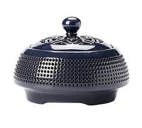 Bruciatore di incenso elettrico classico, diffusore di aromaterapia in ceramica con luce, timer regolabile, controllo della temperatura 50 ° C-320 °C, per interni e uffici, ornamento