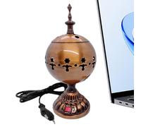 Bruciatore Di Incenso Elettrico Per Casa,Supporto Incenso Elettrico Stile Arabo | Supporto Arabico Da Tavolo Per Incensi Oud Meditazione Chiesa Cristiana Casa Yoga Spa