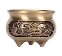 Bruciatore di Incenso in Ottone con Supporto Per Bastoncini di Incenso, 3,8x3,4 Cm Porta Bruciatore di Incenso Antiruggine Ciotola Per Bruciatore Incenso Per Decorazioni Artigianali(Bronzo)