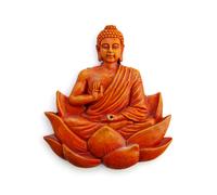 Bruciatore di incenso piatto Buddha arancione perfetto per i coni di incenso pro