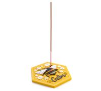 Bruciatore di incenso piatto esagonale JoyBee Bee Calm con motivo a nido d'ape i