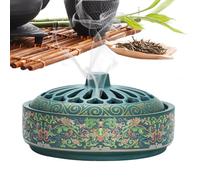 Bruciatore di incenso - Porta incenso a spirale | Supporto per incenso a bobina | Decorazione in ceramica Zen | Supporto per bastoncini profumati per campeggio, spa, meditazione, all'aperto, yoga
