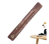 Bruciatore di incenso, supporto per bastoncini di incenso, realizzato a mano, con motivo unico, da tavolo in legno come raccogli cenere, decorazione per la casa