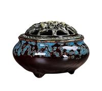 Bruciatore di incenso, Supporto per bruciatore di incenso - Porta incenso a bobina di cono | Decorazione in ceramica Cina Ornamento per meditazione Ornamenti per la casa per coni e bastoncini