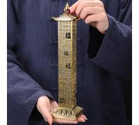 Bruciatore di Incenso Verticale Fu Character Supporto per Bastoncini di Incenso