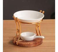 Bruciatore di olio essenziale con bruciatore di cera a cucchiaio di candela per