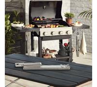 Bruciatore di ricambio per barbecue design anche a combustione materiale acciaio