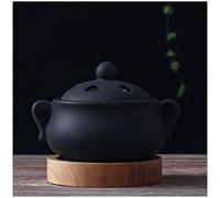 Bruciatore D'incenso Elettrico, Stufa Elettronica in Ceramica for Aromaterapia con Timer Regolabile, Incensiere Elettronico A Spina for La Casa, L'Ufficio, Lo Yoga E La Bellezza. (Color : Black-A)