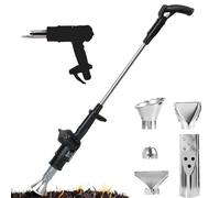 Bruciatore elettrico erbacce pistola aria calda 5 ugelli,for diserbo | Bacchetta termica diserbo 3 in 1,accendino barbecue,diserbo termico 650℃,coperture scioglimento ghiaccio(Black)