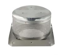 Bruciatore in acciaio inox con rete e base per piramide per riscaldatore da patio, progettato per funzionare con la maggior parte delle unità esterne alimentate a propano standard (7 cm)