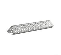 Bruciatore in acciaio inox per una migliore combustione della legna da ardere con design a nido d'ape (al centro)