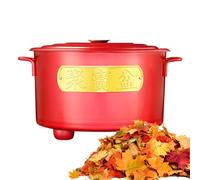 Bruciatore inceneritore resistente al calore, gabbia per bruciare carta con coperchio, per cortile, sentiero esterno, cortile, fattoria, patio, falò, falò, balcone, portico